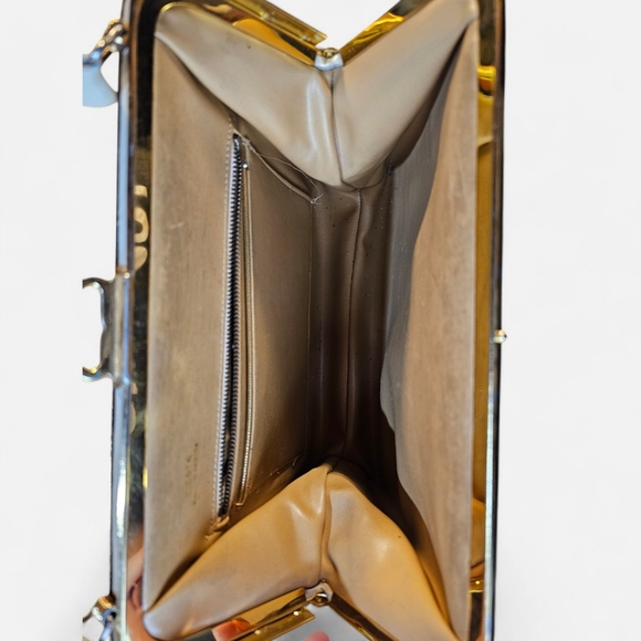 Vintage Fiesta Ivory Leather Floral Embroidered Handbag - Picture 5 of 6